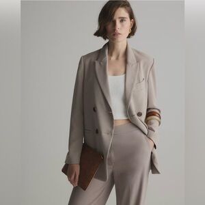 NWT Quince Women’s Stretch Crepe Double Breasted Blazer